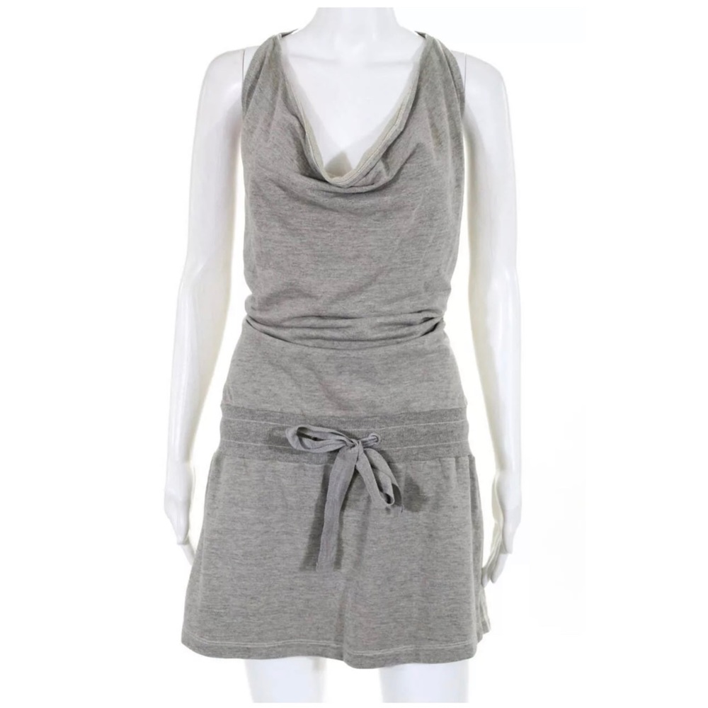 Rosa Chá Spa Racerback Cotton Gray Dress